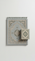 Silver Elegance Quran & Prayer Mat Set